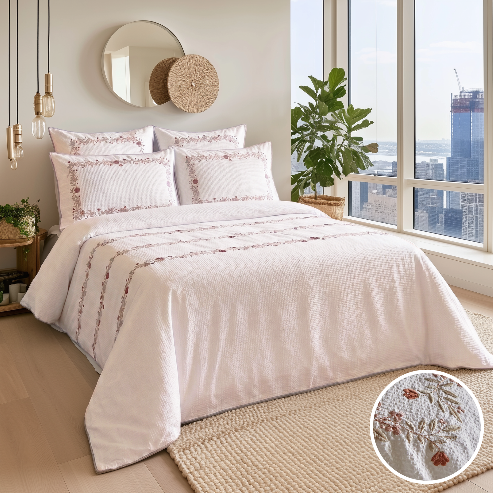 1aab8376-6ac4-4d19-b8d2-b73fa37595d9 Flora 4 Piece Bedding Set - Image 1