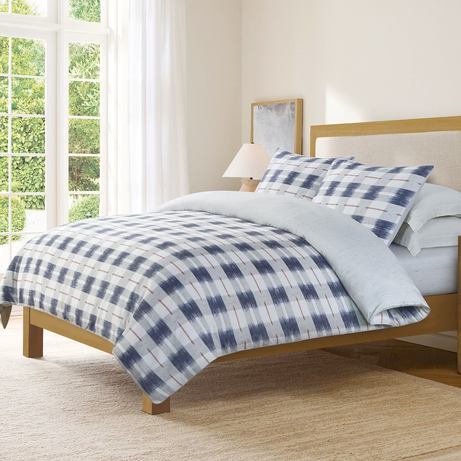675cbb03-4a51-4a86-8df9-03ec7c93f71a Carbon Grid 4 Piece Bedding Set - Image 1