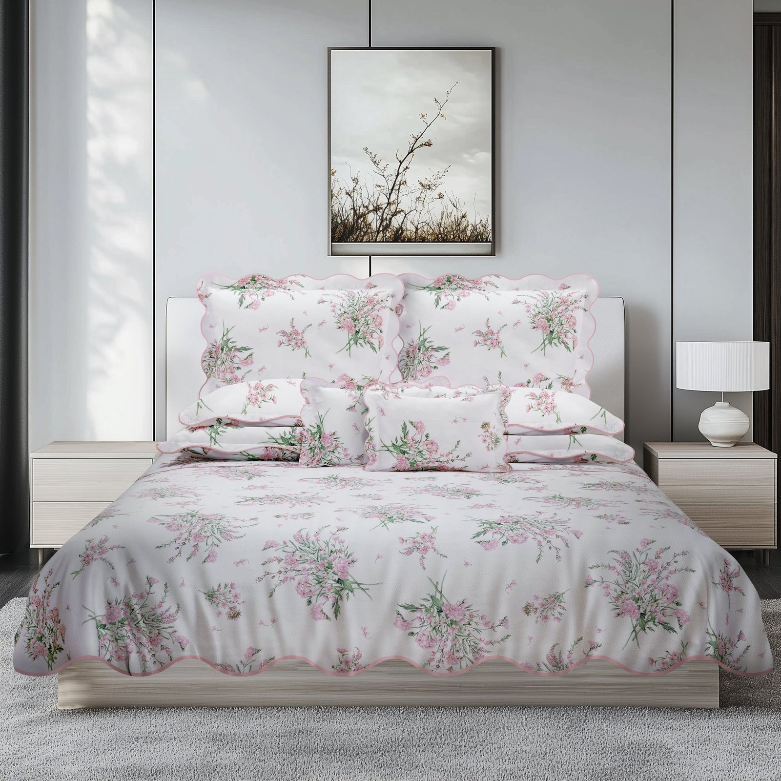 Elegant_Linen_Bedding_Profumi_Blush Profumi 4 Piece Bedding Set - Image 1