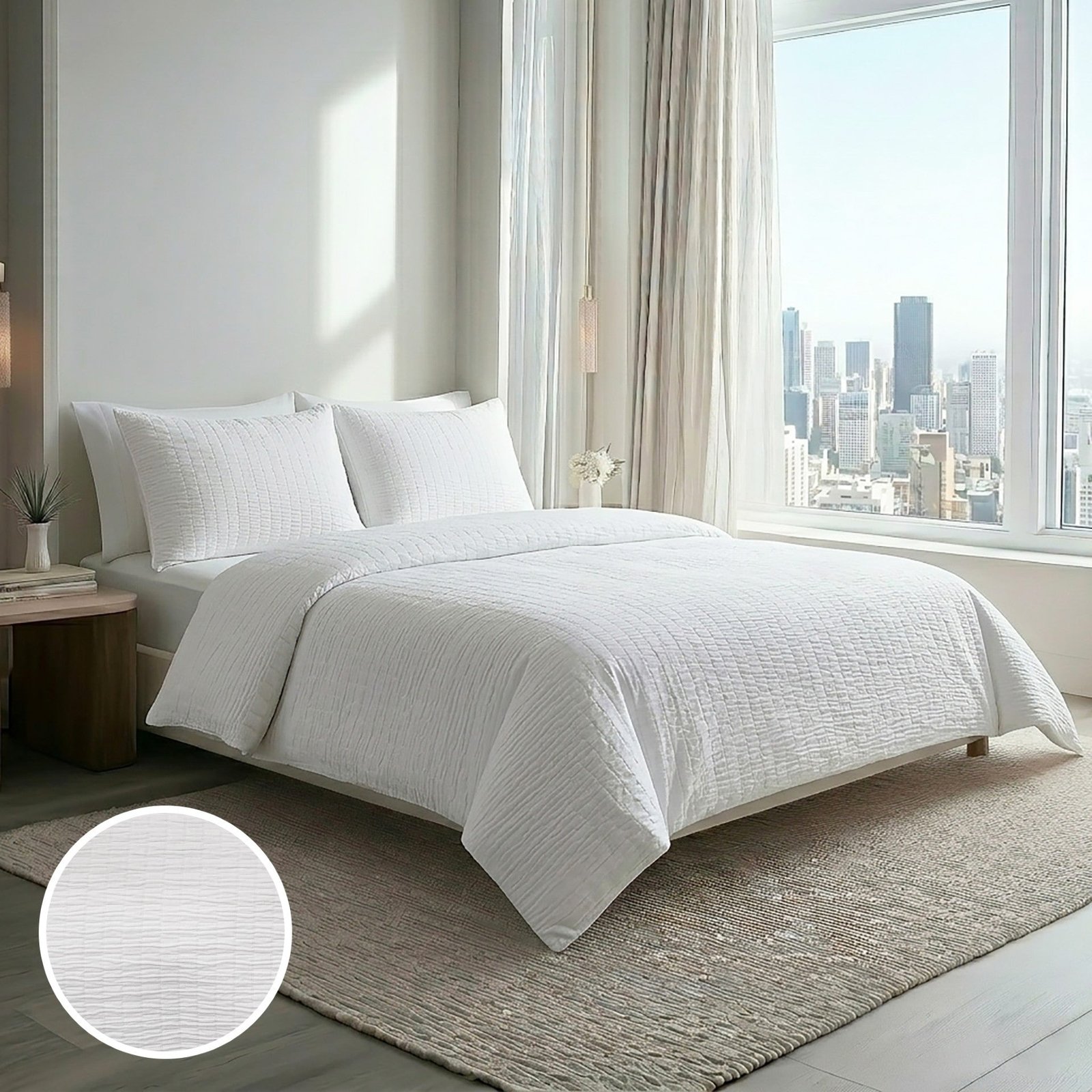 f10cb929-7e35-479b-9360-e12ebfb06092 Matellasse 4 Dis 4 Piece Bedding Set - Image 1